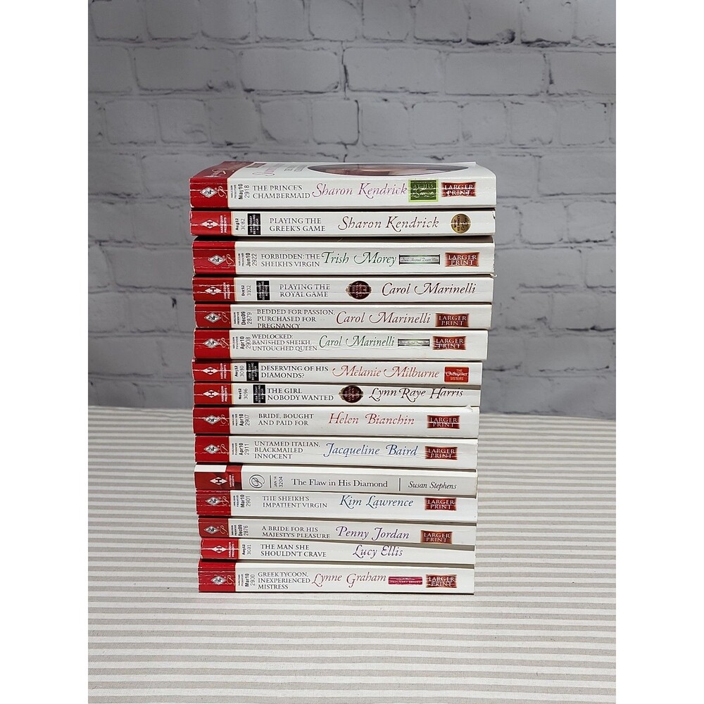 Harlequin Presents book lot